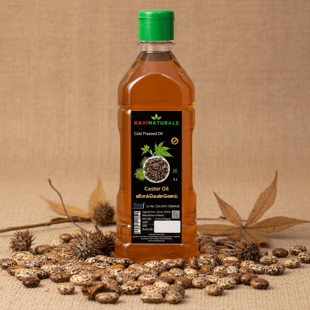 Cold Pressed | Wood Pressed castor oil 1 Litre