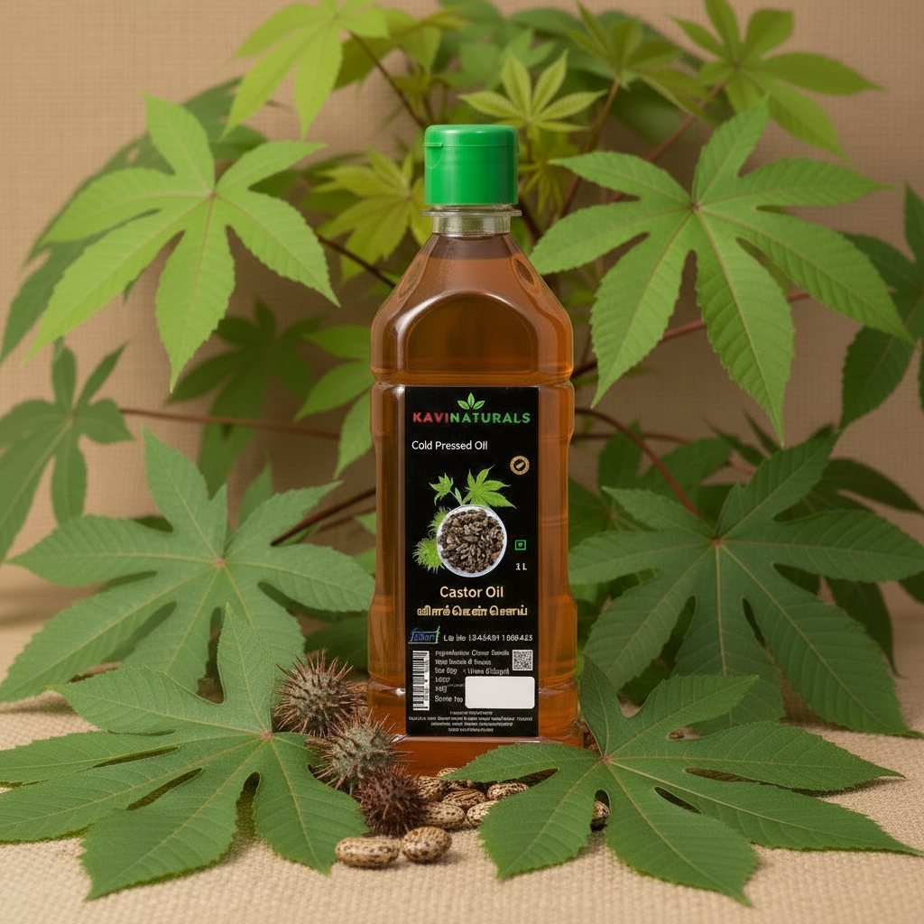 Cold Pressed | Wood Pressed castor oil 1 Litre